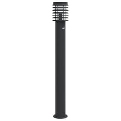 vidaXL Outdoor Floor Lamps Pathway Lights Garden Light Lamp Stainless Steel - black, 1 pcs/ with sensor