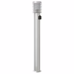 vidaXL Outdoor Floor Lamps Pathway Lights Garden Light Lamp Stainless Steel - silver, 1 pcs/ with outlet - Additional view 5