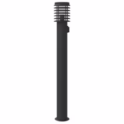 vidaXL Outdoor Floor Lamps Pathway Lights Garden Light Lamp Stainless Steel - black, 3 pcs/ with outlet - Additional view 5