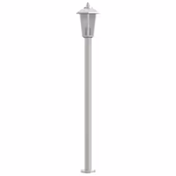 vidaXL Outdoor Floor Lamps Garden Light Pathway Standing Lamp Stainless Steel - silver, 120 cm/ 1 pcs - Additional view 4