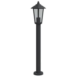 vidaXL Outdoor Floor Lamps Garden Light Pathway Standing Lamp Stainless Steel - black, 80 cm/ 1 pcs