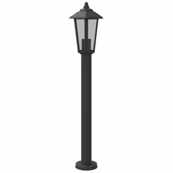 vidaXL Outdoor Floor Lamps Garden Light Pathway Standing Lamp Stainless Steel - black, 80 cm/ 1 pcs - Additional view 5