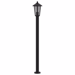 vidaXL Outdoor Floor Lamps Garden Light Pathway Standing Lamp Stainless Steel - black, 120 cm/ 3 pcs - Additional view 4
