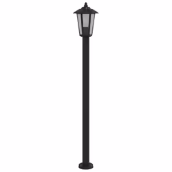 vidaXL Outdoor Floor Lamps Garden Light Pathway Standing Lamp Stainless Steel - black, 120 cm/ 3 pcs - Additional view 5