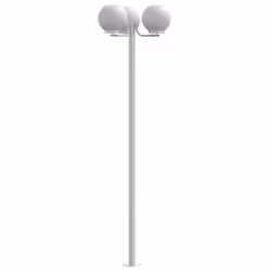 vidaXL Outdoor Floor Lamps Garden Standing Lamp 2 pcs Silver Stainless Steel - Additional view 4