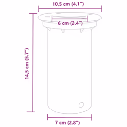 vidaXL Outdoor Ground Lights Garden Solar Light Lamp Recessed Built-in Lamp - round