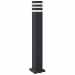 vidaXL Outdoor Floor Lamps with Sensors Pathway Standing Lamp Black Aluminium - basic, 80 cm/ 1 pcs - Additional view 5
