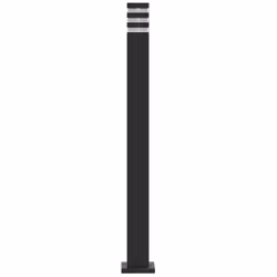 vidaXL Outdoor Floor Lamps with Sensors Pathway Standing Lamp Black Aluminium - basic, 110 cm/ 1 pcs - Additional view 4