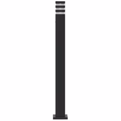 vidaXL Outdoor Floor Lamps with Sensors Pathway Standing Lamp Black Aluminium - basic, 110 cm/ 3 pcs - Additional view 4