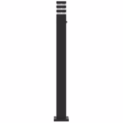 vidaXL Outdoor Floor Lamps with Sensors Pathway Standing Lamp Black Aluminium - with sensor, 110 cm/ 1 pcs - Additional view 4