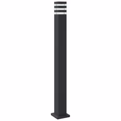 vidaXL Outdoor Floor Lamps with Sensors Pathway Standing Lamp Black Aluminium - with sensor, 110 cm/ 3 pcs - Additional view 5