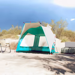 vidaXL Beach Tent 2-Person Sea Green Quick Release Waterproof