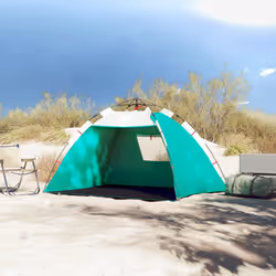 vidaXL Beach Tent 2-Person Sea Green Quick Release Waterproof