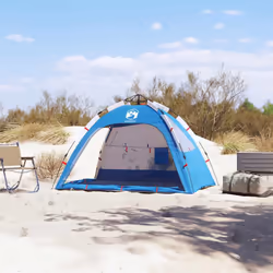vidaXL Beach Tent 2-Person Shelter Tent Azure Blue Quick Release Waterproof