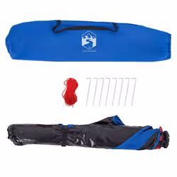 vidaXL Beach Tent 2-Person Shelter Tent Azure Blue Quick Release Waterproof - Additional view 9