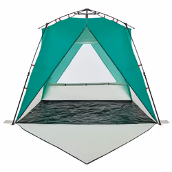vidaXL Beach Tent 4-Person Camping Tent Sea Green Quick Release Waterproof - Additional view 8