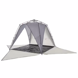 vidaXL Beach Tent 4-Person Grey Quick Release Waterproof - Additional view 4