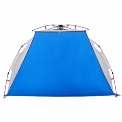 vidaXL Beach Tent 2-Person Camping Tent Azure Blue Quick Release Waterproof - Additional view 5