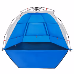 vidaXL Beach Tent 2-Person Camping Tent Azure Blue Quick Release Waterproof - Additional view 6