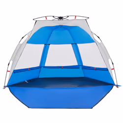 vidaXL Beach Tent 2-Person Camping Tent Azure Blue Quick Release Waterproof - Additional view 7