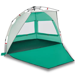 vidaXL Beach Tent Lightweight Tent Patio Camping Tent Quick Release Waterproof - Sea green, 224 x 138 x 142 cm