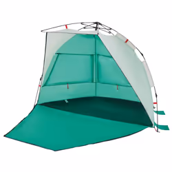 vidaXL Beach Tent Lightweight Tent Patio Camping Tent Quick Release Waterproof - Sea green, 224 x 138 x 142 cm - Additional view 4