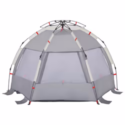 vidaXL Beach Tent Lightweight Tent Patio Camping Tent Quick Release Waterproof - Grey, 224 x 138 x 142 cm - Additional view 8