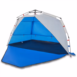 vidaXL Beach Tent Lightweight Tent Patio Camping Tent Quick Release Waterproof - Azure blue, 255 x 145 x 142 cm