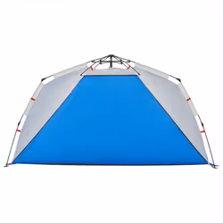 vidaXL Beach Tent Lightweight Tent Patio Camping Tent Quick Release Waterproof - Azure blue, 255 x 145 x 142 cm - Additional view 5