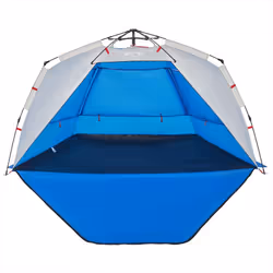 vidaXL Beach Tent Lightweight Tent Patio Camping Tent Quick Release Waterproof - Azure blue, 255 x 145 x 142 cm - Additional view 6