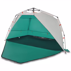 vidaXL Beach Tent 3-Person Camping Tent Sea Green Quick Release Waterproof