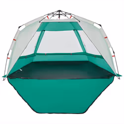 vidaXL Beach Tent 3-Person Camping Tent Sea Green Quick Release Waterproof - Additional view 7