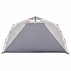 vidaXL Beach Tent Lightweight Tent Patio Camping Tent Quick Release Waterproof - Grey, 255 x 145 x 142 cm - Additional view 5
