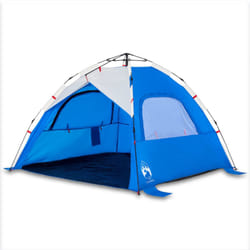 vidaXL Beach Tent 3-Person Lightweight Camping Tent Quick Release Waterproof - Azure blue