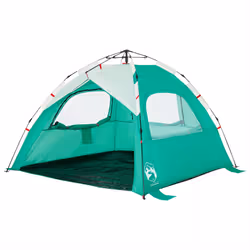 vidaXL Beach Tent 3-Person Lightweight Camping Tent Quick Release Waterproof - Sea green - Additional view 4