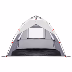 vidaXL Beach Tent 3-Person Lightweight Camping Tent Quick Release Waterproof - Grey - Additional view 6