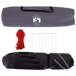 vidaXL Beach Tent 3-Person Lightweight Camping Tent Quick Release Waterproof - Grey - Additional view 9
