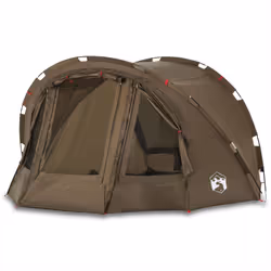 vidaXL Fishing Tent 4-Person Lightweight Tent Camping Tent Olive Waterproof - Olive green