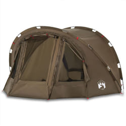 vidaXL Fishing Tent 4-Person Lightweight Tent Camping Tent Olive Waterproof - Olive green