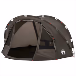 vidaXL Fishing Tent 4-Person Lightweight Tent Camping Tent Olive Waterproof - Brown - Additional view 4