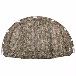 vidaXL Fishing Tent 4-Person Lightweight Tent Camping Tent Olive Waterproof - Camouflage - Additional view 5