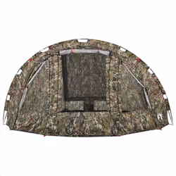 vidaXL Fishing Tent 4-Person Lightweight Tent Camping Tent Olive Waterproof - Camouflage - Additional view 6