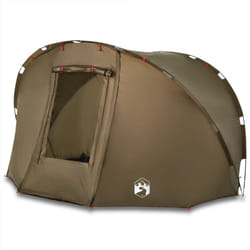 vidaXL Fishing Tent 5-Person Lightweight Tent Camping Tent Olive Waterproof - Olive green