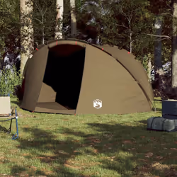 vidaXL Fishing Tent 5-Person Lightweight Tent Camping Tent Olive Waterproof - Olive green - Additional view 2