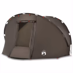 vidaXL Fishing Tent 5-Person Lightweight Tent Camping Tent Olive Waterproof - Brown