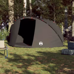 vidaXL Fishing Tent 5-Person Lightweight Tent Camping Tent Olive Waterproof - Brown