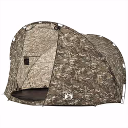 vidaXL Fishing Tent 5-Person Lightweight Tent Camping Tent Olive Waterproof - Camouflage - Additional view 4