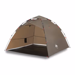 vidaXL Fishing Tent 4-Person Lightweight Camping Tent Camouflage Quick Release - Olive green