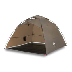 vidaXL Fishing Tent 4-Person Lightweight Camping Tent Camouflage Quick Release - Olive green