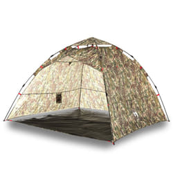 vidaXL Fishing Tent 4-Person Lightweight Camping Tent Camouflage Quick Release - Camouflage